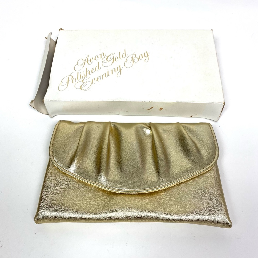 Vintage Avon Polished Gold Evening Bag